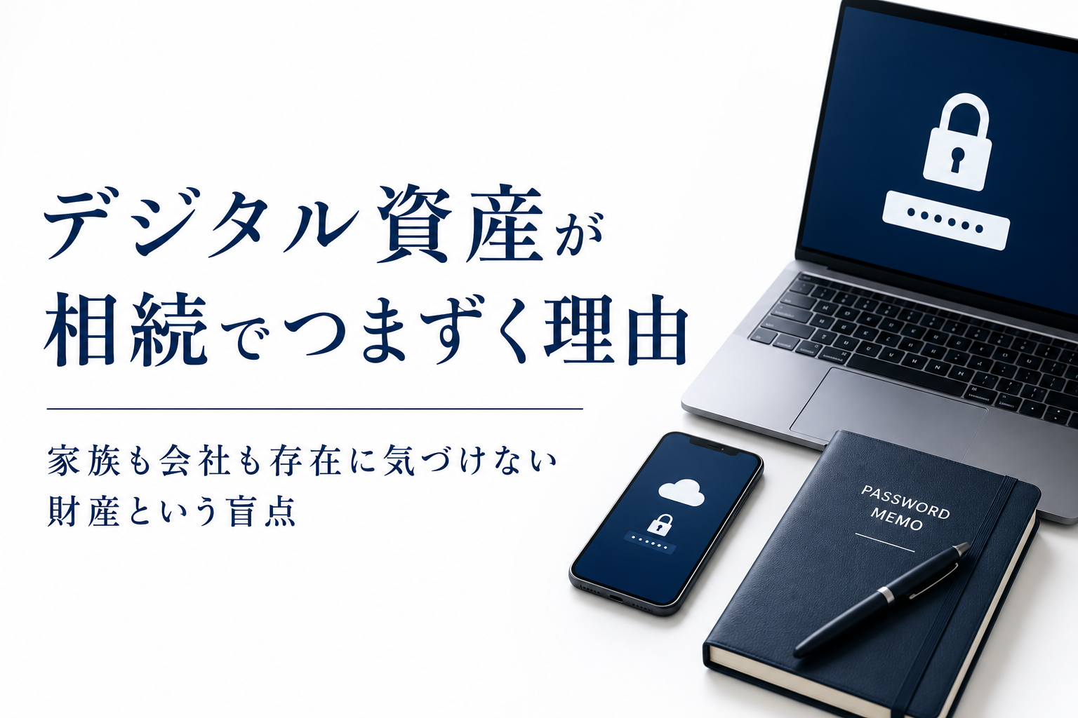 デジタル資産が相続でつまずく理由|家族も会社も存在に気づけない財産という盲点